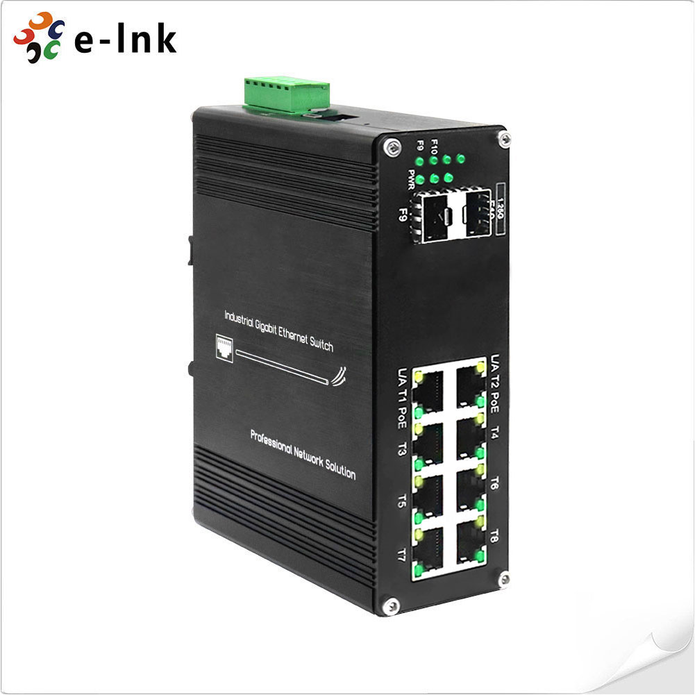 Managed Gigabit Poe Switch 8 Port 802.3At - Przemysłowy zarządzany przełącznik Gigabit PoE+ z