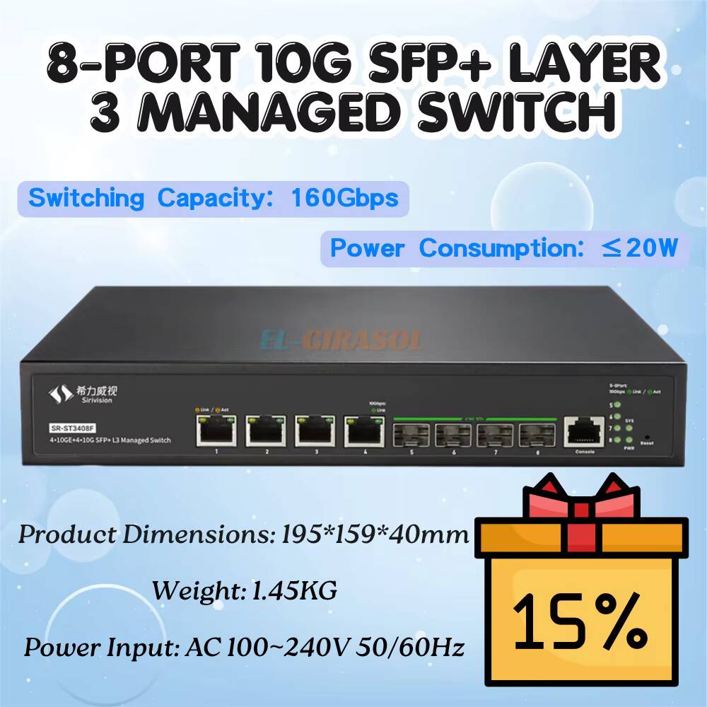 Sirivision 8-portowy 10G SFP+  – Sfp+ 10G Managed Switch 8 Port recenzja i cena